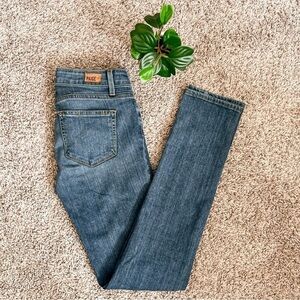 Paige Skyline Skinny Medium Wash Denim Sz 25